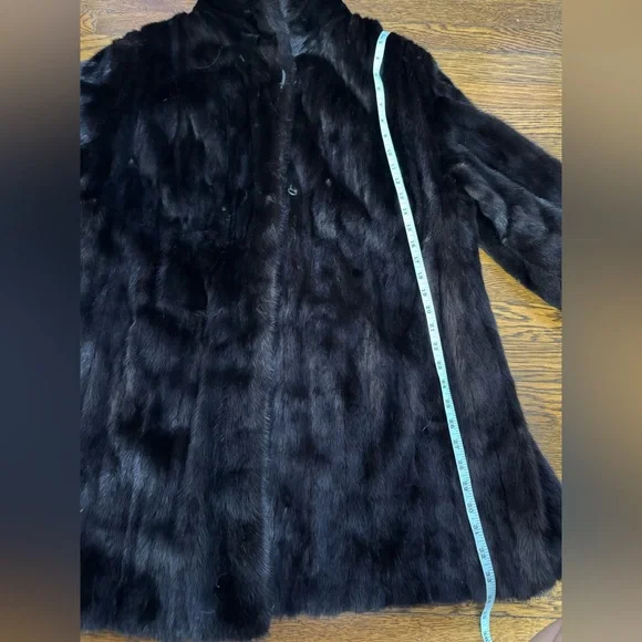 Luxurious Black Mink Fur Coat jacket Furs by Aritz - Picture 10 of 17